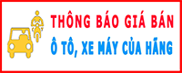 Thông báo giá bán ô tô-xe máy của hãng