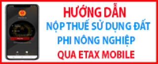 Hướng dẫn nộp thuế sử dụng đất PNN qua Etax Mobile