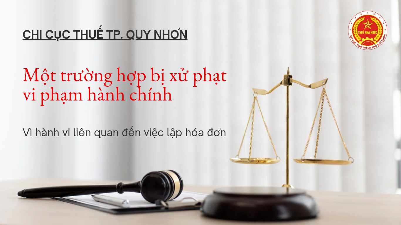 Xử phạt vi phạm hành chính liên quan đến việc lập hóa đơn